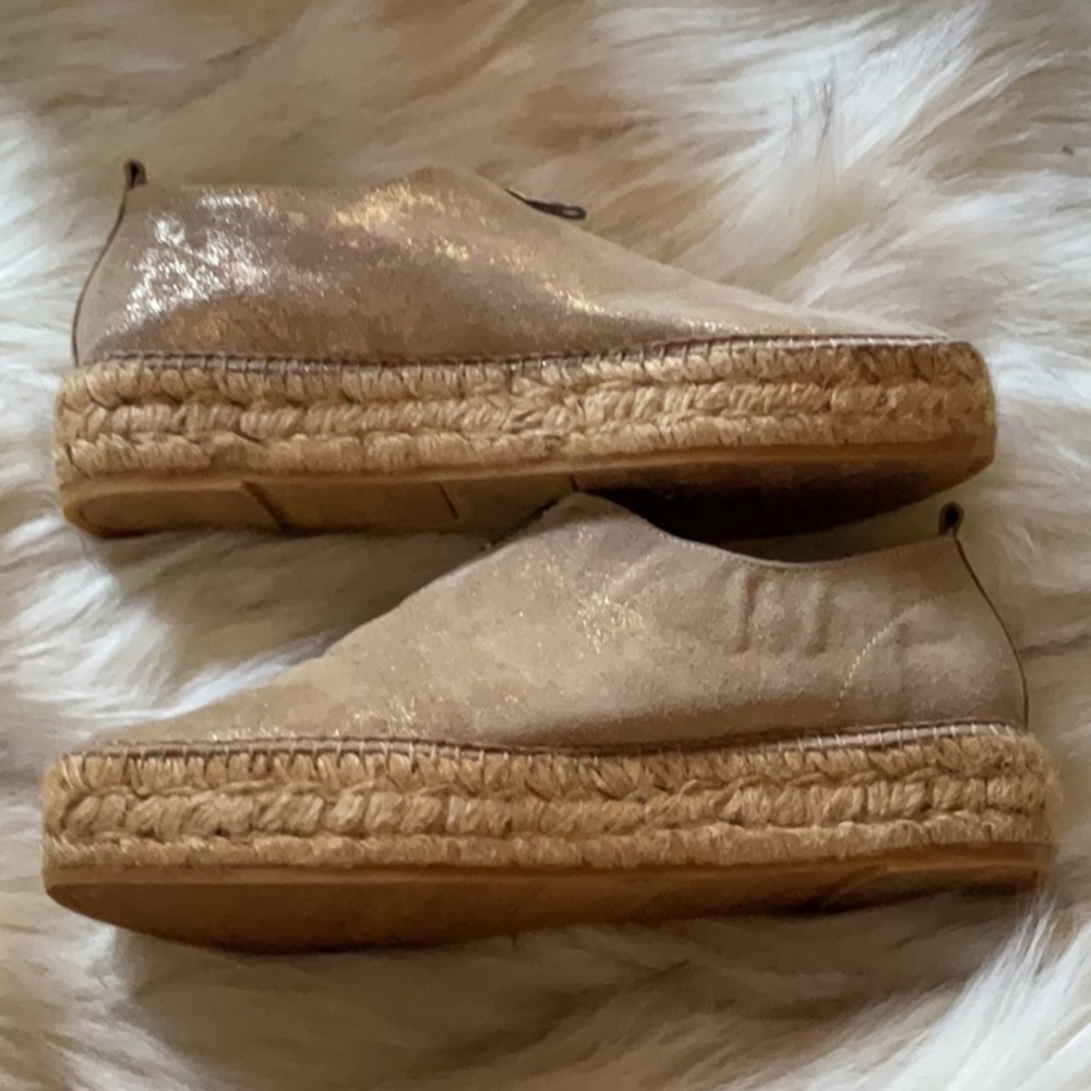 Eric Michael Leather Platform Espadrilles - image 2